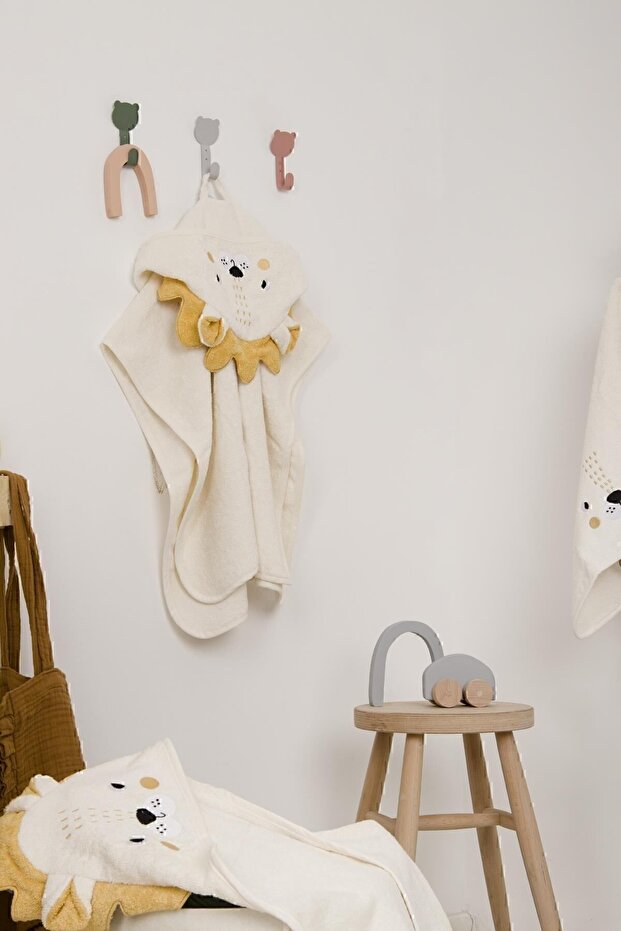 King Çift Taraflı Panço Krem - 5