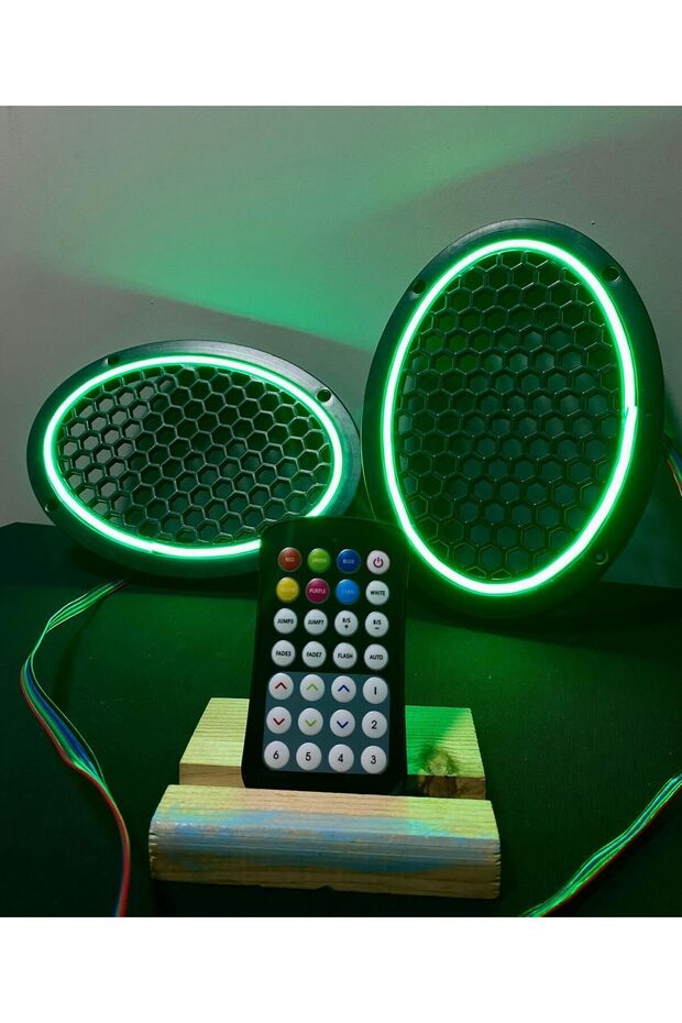Kumandalı Neon Işıklı Oval Midrange Kapağı 12 Renkli 16 Modlu Oval Midrange Kapağı - 3