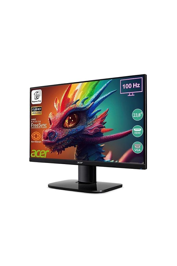 Kb242yh 23,8'' 100hz 1 Ms (HDMI VGA) Freesync Zerofrasme Full Hd Va Monitör Um.qk2ee.h01 - 3
