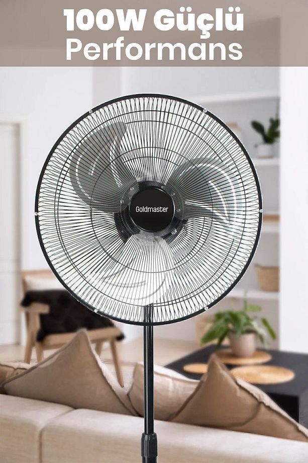 Vortex Bakır Motorlu 18 inch Salınımlı Hız Ayarlı Endüstriyel Ayaklı Vantilatör - 2