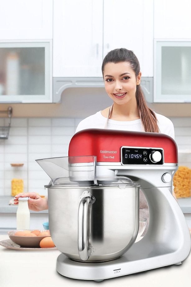 Ceo Chef Dokunmatik Ekran 6 Litre 12 Kademe Darbeli Hız Ayarlı Döküm Stand Mikser Mutfak Şefi - 6