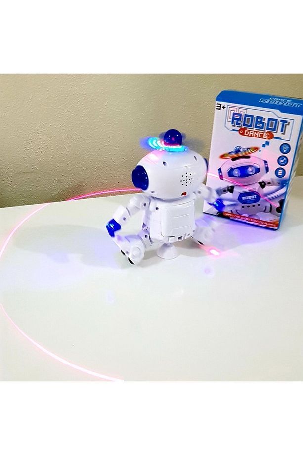 Oyuncak Pilli Robot Işıklı,sesli,harektli Dans Eden ,lazer Işıklı Robot - 3