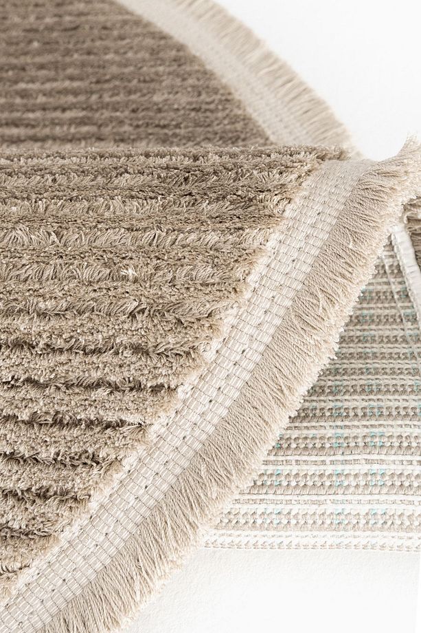 Vetrina 3602 Vizon Yumuşak Doku Halı Kilim Salon Mutfak Koridor Kesme Yolluk Yuvarlak Makine Halısı - 8