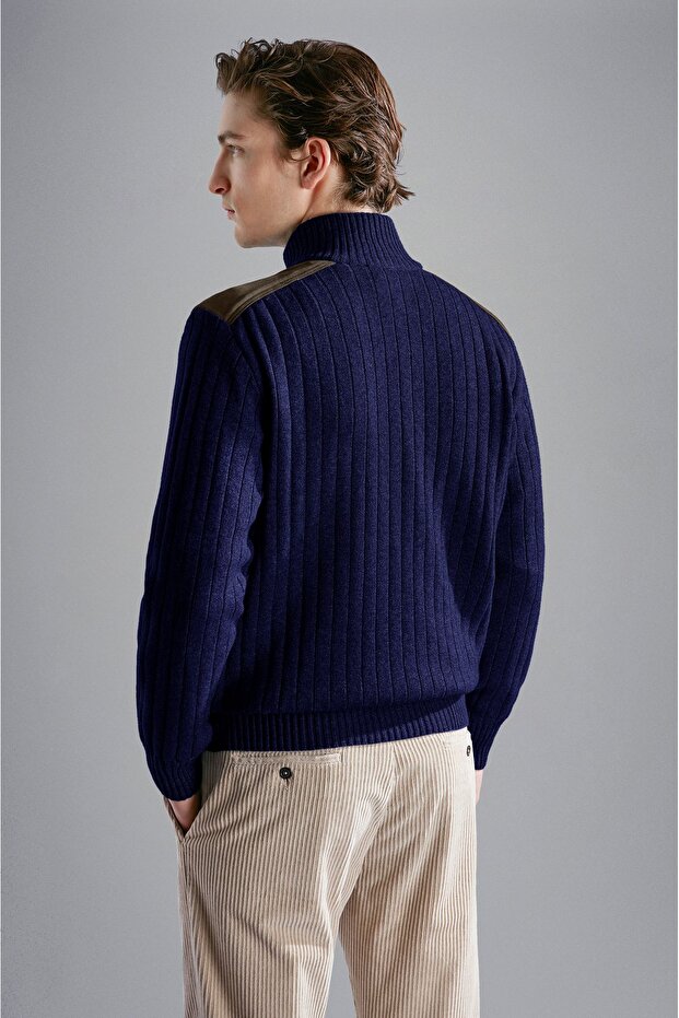 MEN'S ZIPPED PULLOVER C.W. WOOL - 2