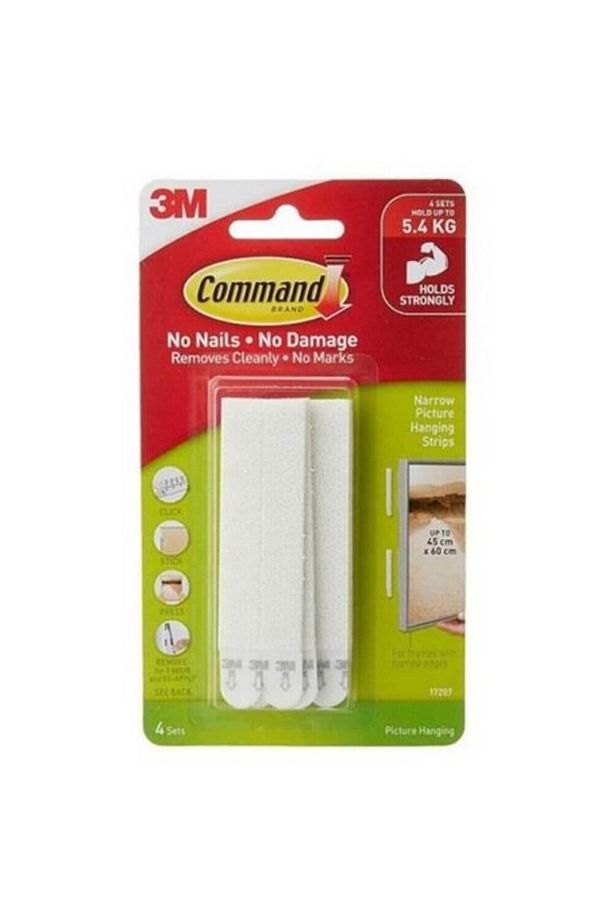 ™ Command™ 17207-cıs Orta Boy Dar Cırt Bant, Max 5,4 Kg (4 SET DAR CIRT BANT) - 1