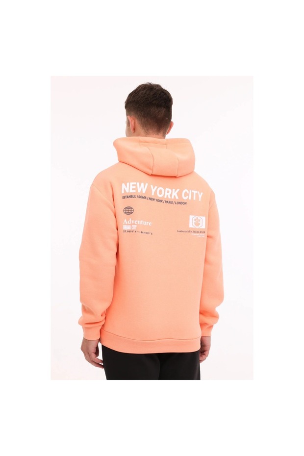 Greys Erkek Pembe Kapüşonlu Sweatshirt - 2