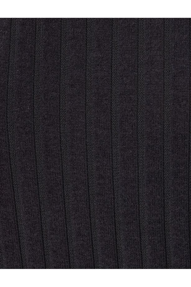 Örme Pijama Üstü Uzun Kollu Bisiklet Yaka Rahat Kalıp - 6