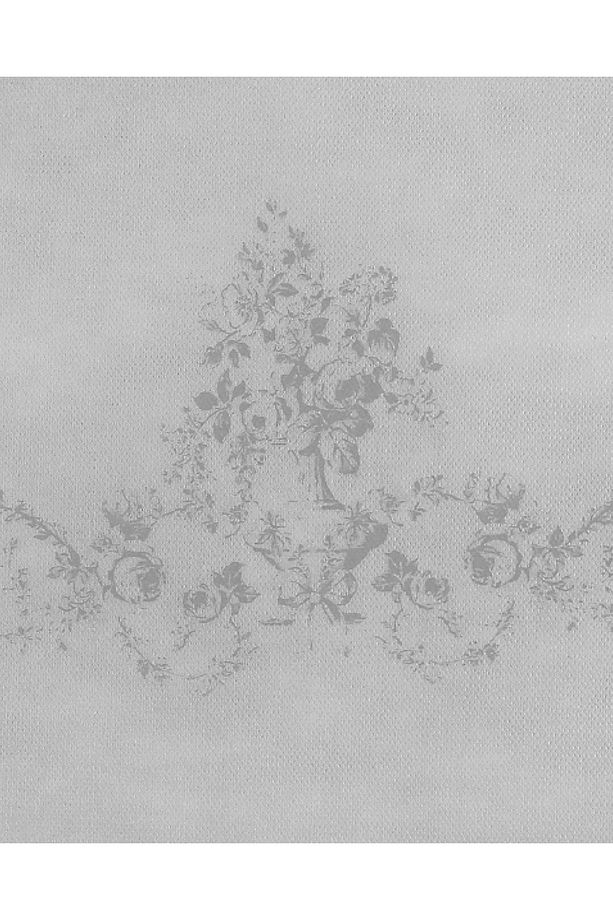 Çiçek Desen Baskılı Hurç - Gri - 52x28x21 Cm - 3