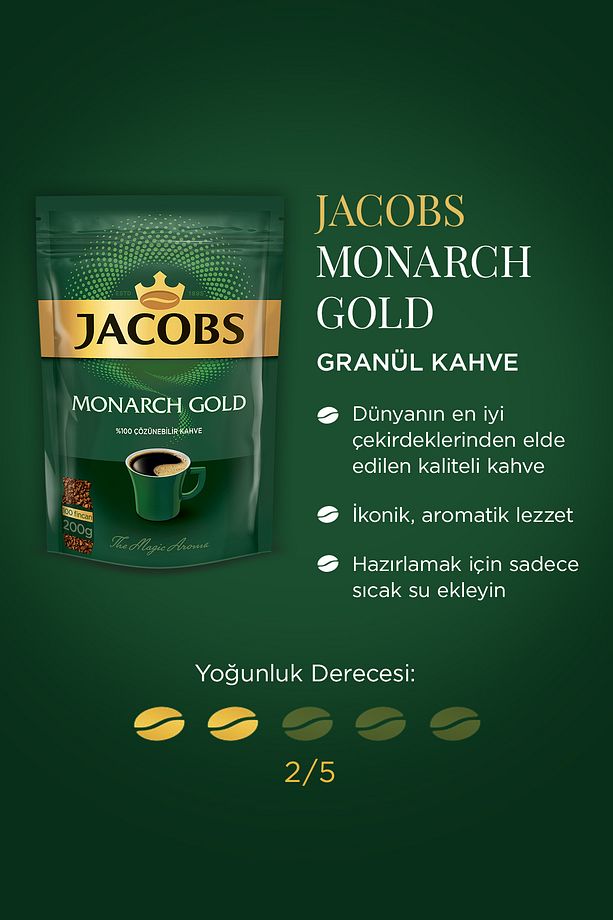 Monarch Gold Granül Kahve 200 gram X 4 Adet - 2