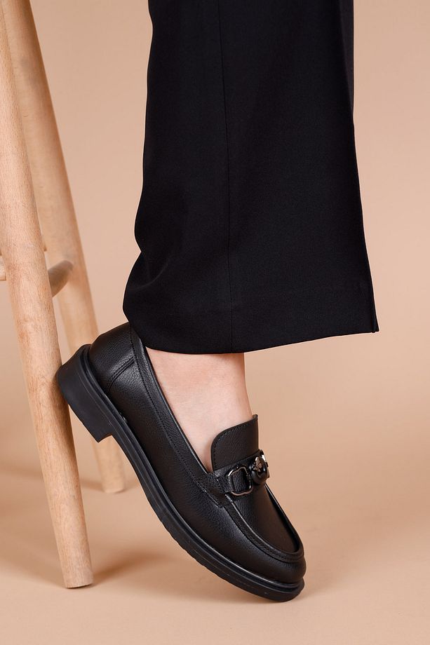 Mader Kadın Siyah Loafer Ayakkabı - 4
