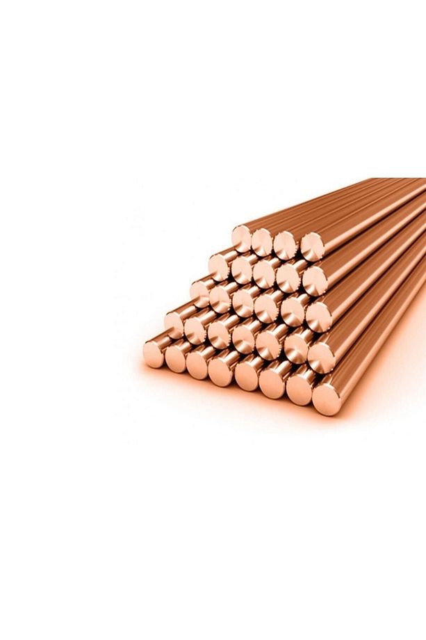Bakır Tel 8mm Çubuk Bakır 8mm Kaplamasız Bakır Tel 1 Adet 8mm Saf Bakır Çubuk 10cm - 1