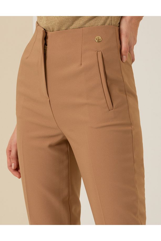 CAMEL HAVUÇ FİT KUMAŞ PANTOLON - 6