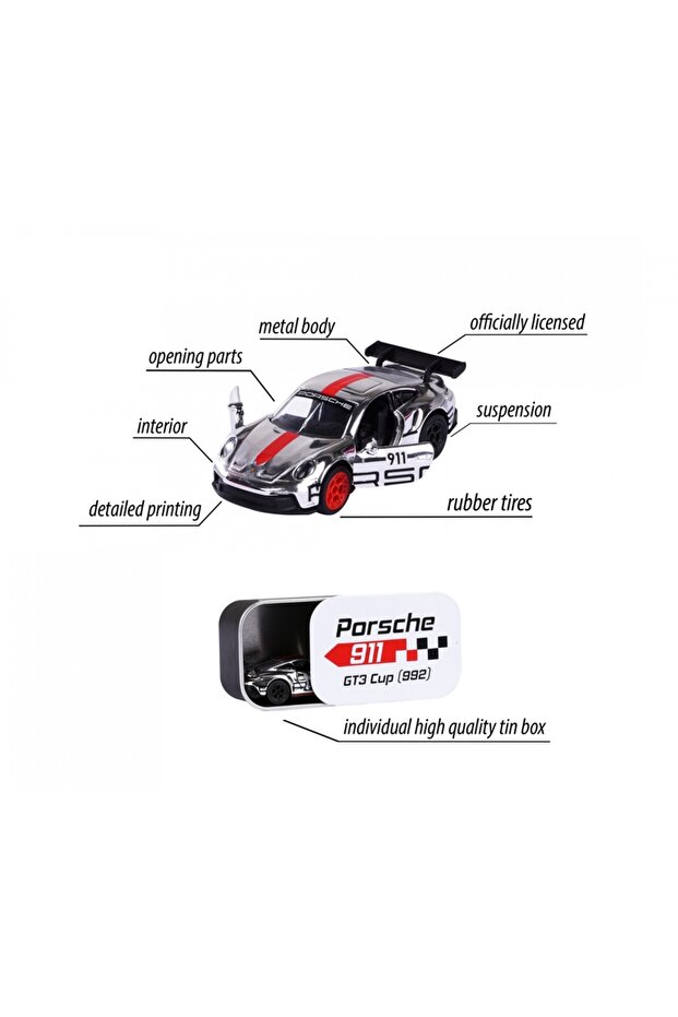 Porsche Deluxe Arabalar 6'lı Set - 4