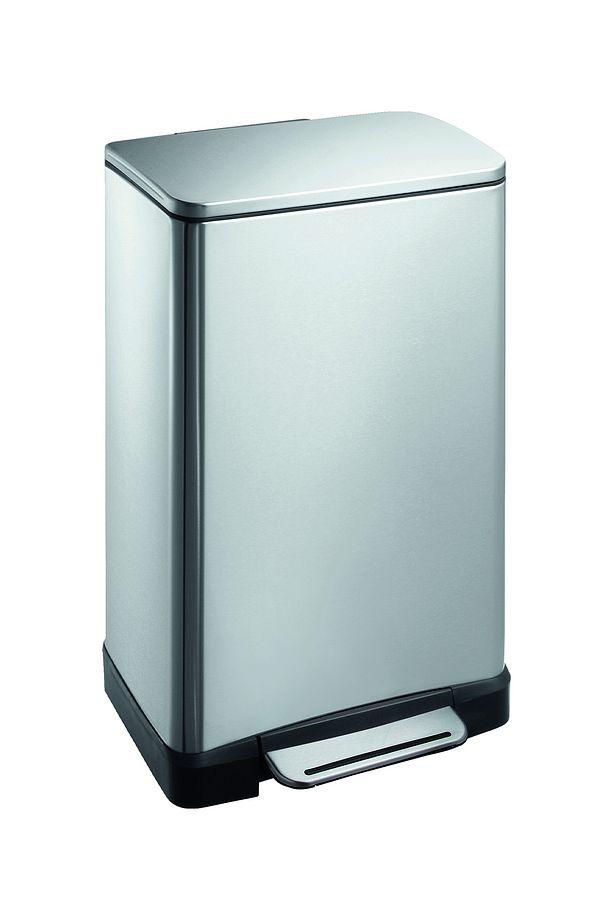 Paslanmaz Çelik "E-Cube" 30 Lt Softclose Pedallı Banyo Mutfak Ofis Çöp Kovası - 1
