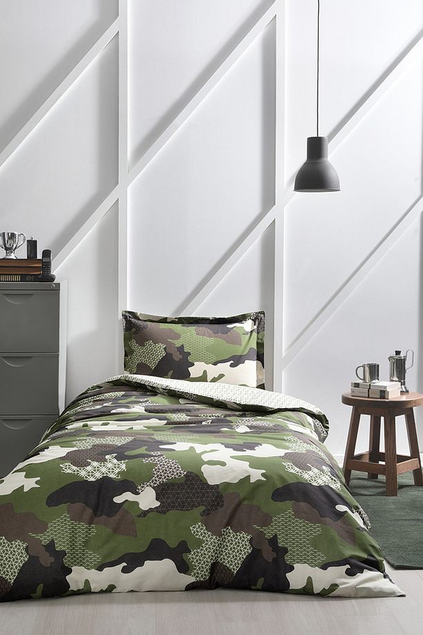 Camouflage Tek Kişilik Nevresim Takımı - 1