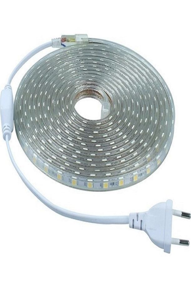 Şerit Led 220volt 3 Çip Dış Mekan Yeşil Fiş 10 Metre - 1