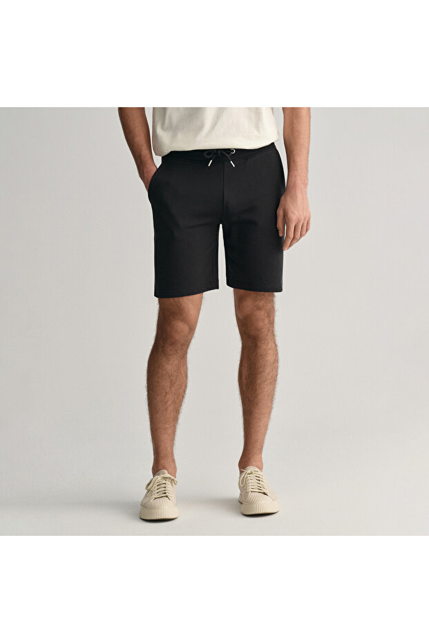 Erkek Siyah Regular Fit Şort - 5