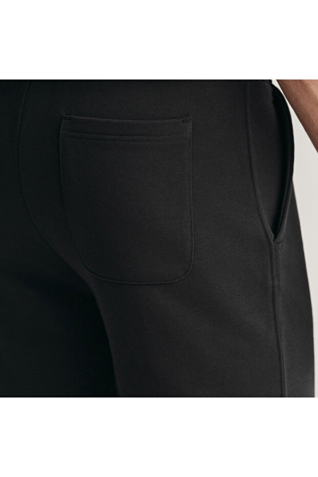 Erkek Siyah Regular Fit Şort - 8