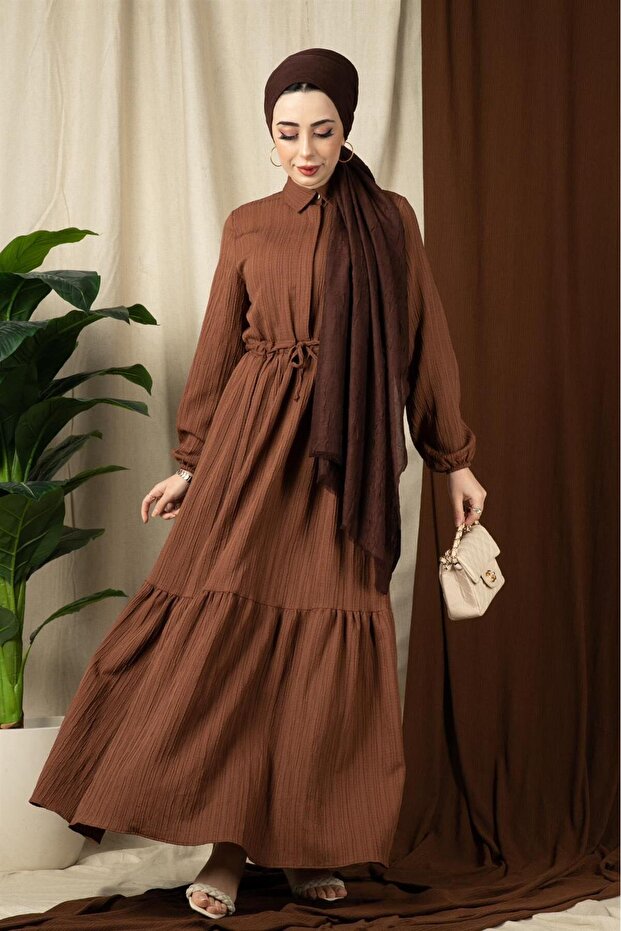 Sena Buy Tunnelled Dress-Brown