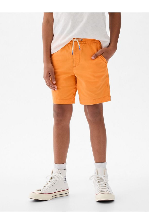 Erkek Çocuk Turuncu Twill Easy Şort - 5