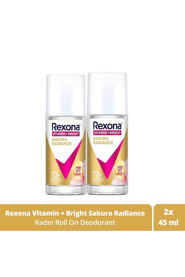Vitamin Bright Kadın Roll On Deodorant Sakura Radiance 45 ml X2 - 1