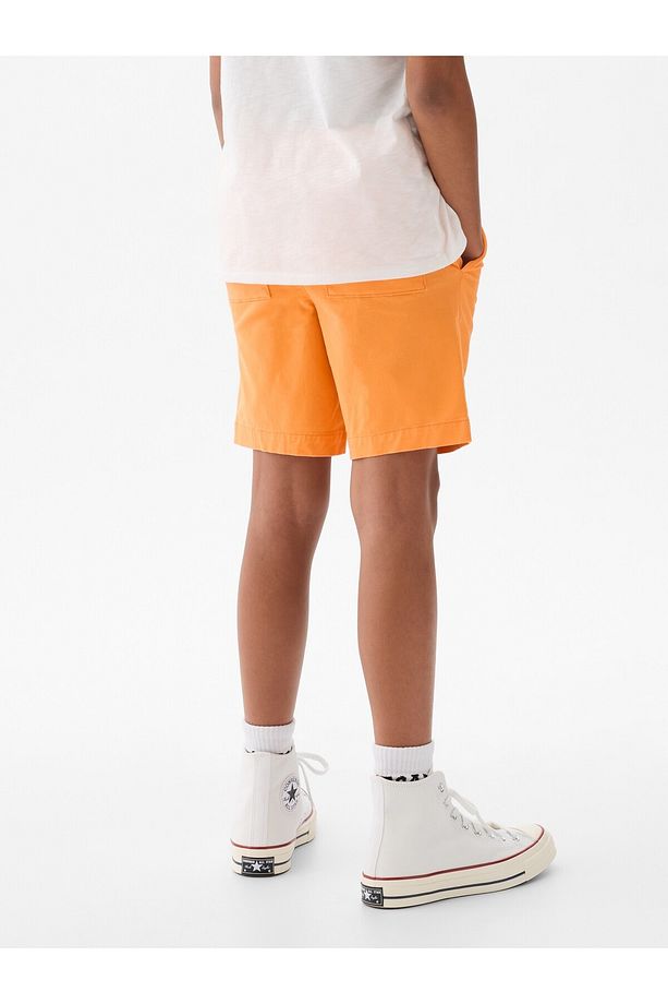 Erkek Çocuk Turuncu Twill Easy Şort - 4