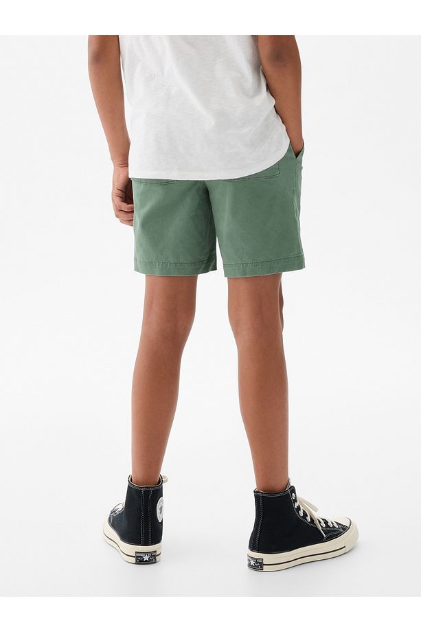 Erkek Çocuk Yeşil Twill Easy Şort - 4