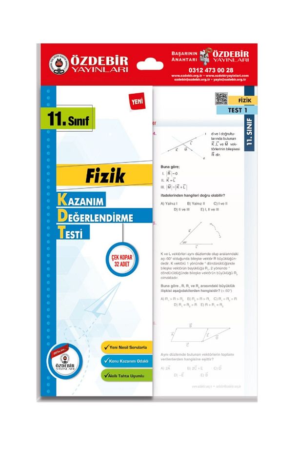 ÖZDEBİR YAYINLARI 11. SINIF YAPRAK TEST SAYISAL SET (MATEMATİK, FİZİK, KİMYA, BİYOLOJİ) - 3