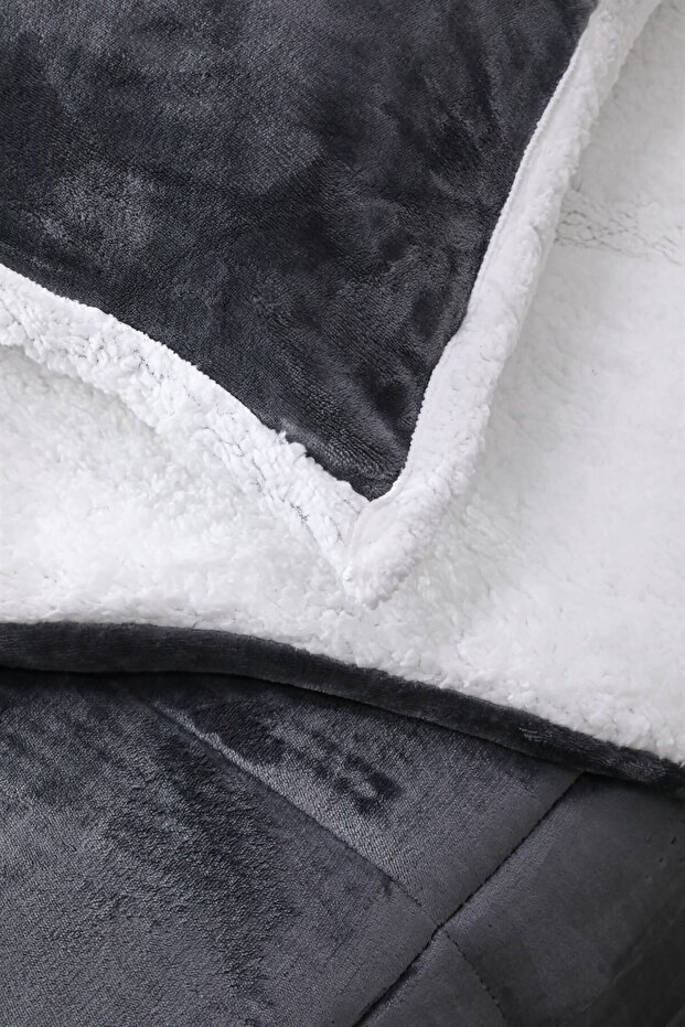 Comforter Single Blanket Set - Anthracite - 3