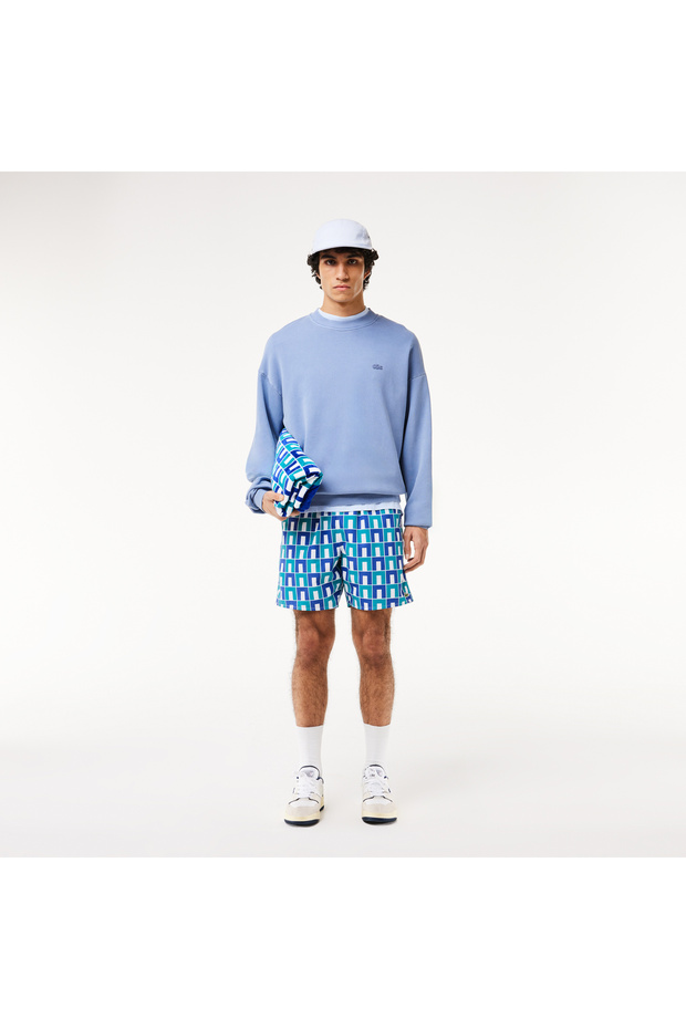 Robert George Erkek Baskılı Mavi Deniz Şortu - 5