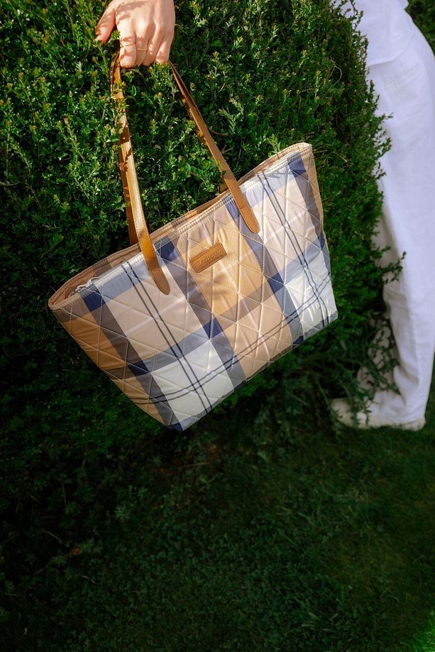Wetherham Tartan Kol Çantası Pı35 Primrose Hessian - 5