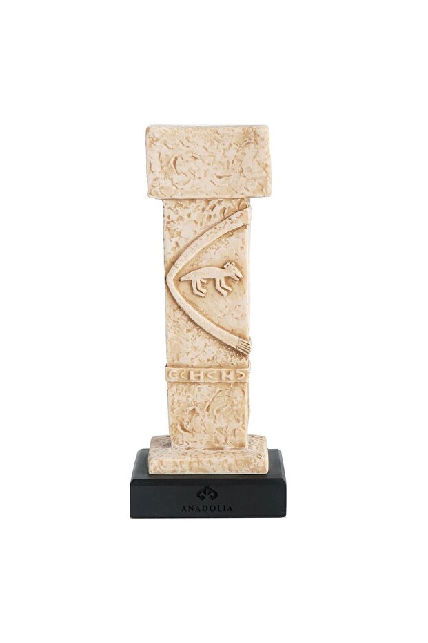 Göbeklitepe Tilki Stel Mermerit Heykel - 1