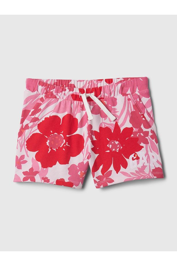 Kız Çocuk Pembe Gap Logo Fransız Havlu Kumaş Pull-On Şort - 2