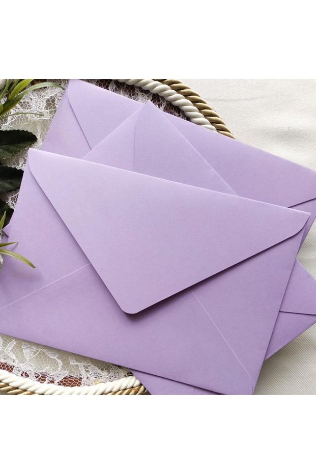 Lilac Colored 25 Small Envelopes - 7X9