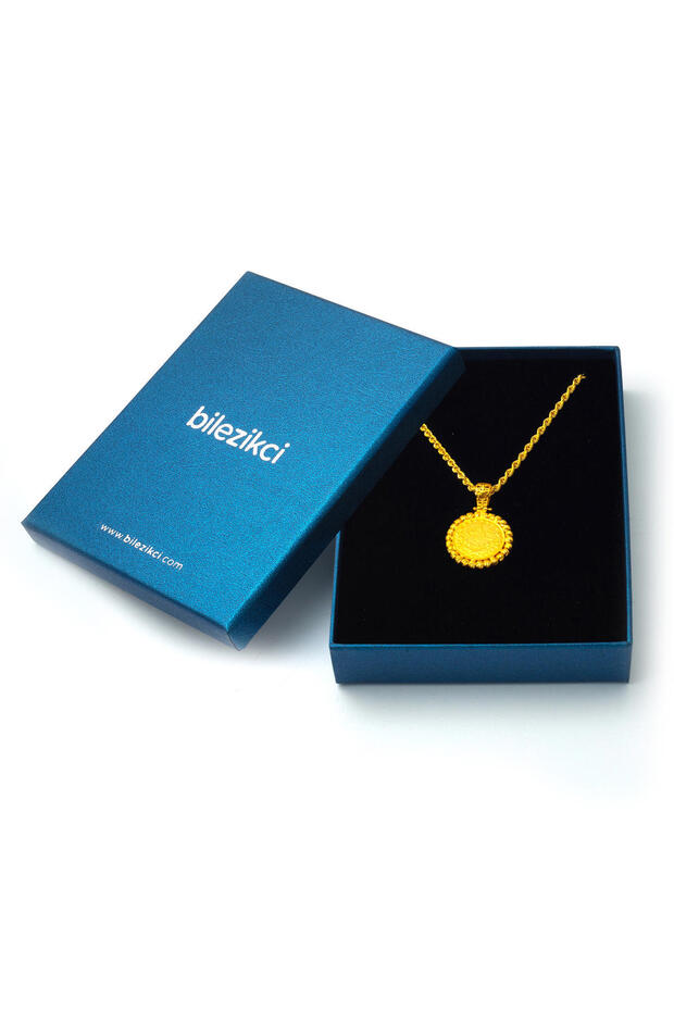 Yarım Reşatlı 22 Ayar Altın Kolye - 3