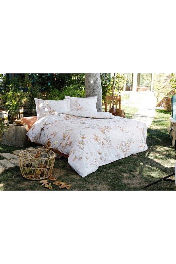 Autumn Floret Çift Kişilik Kışlık Flanel Nevresim Takımı - 2