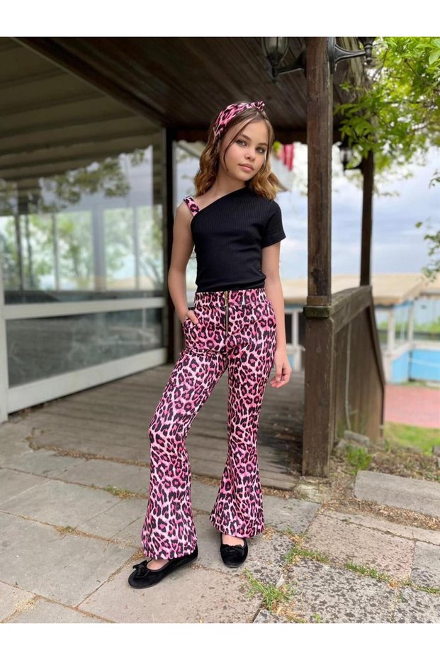 New Collection Leopard Patterned 3-Piece Set
