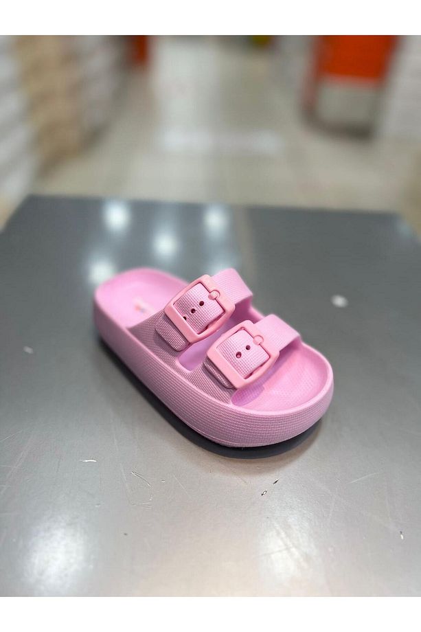 Çift Toka Patik Unisex Çocuk Terlik - 3