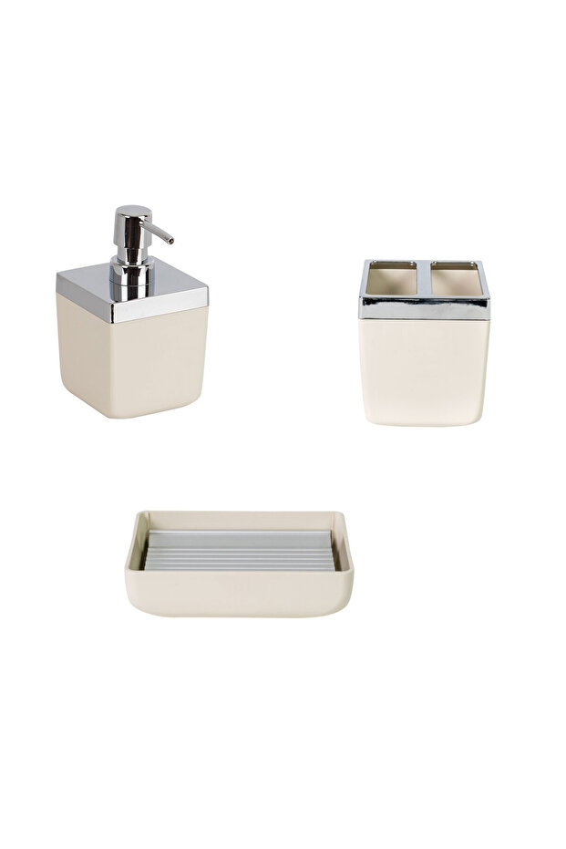 Toskana Bathroom Set 3-Piece - Beige