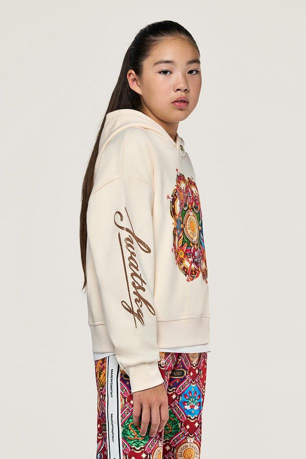 Bg Store Kız Çocuk Krem Sweatshirt - 3
