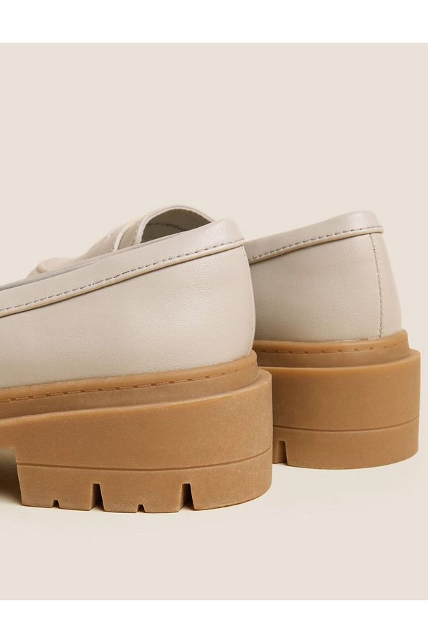 Wide Fit Platform Taban Loafer Ayakkabı - 2