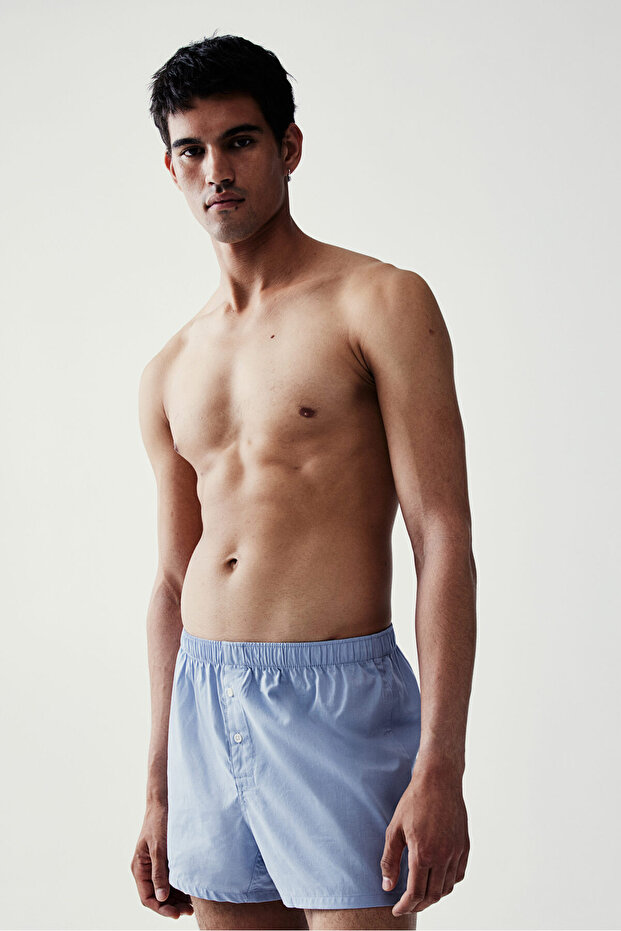 5’li Pamuklu Dokuma Boxer Şort - 3