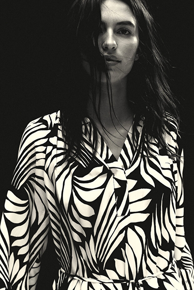 Balon Kollu Elbise - 2