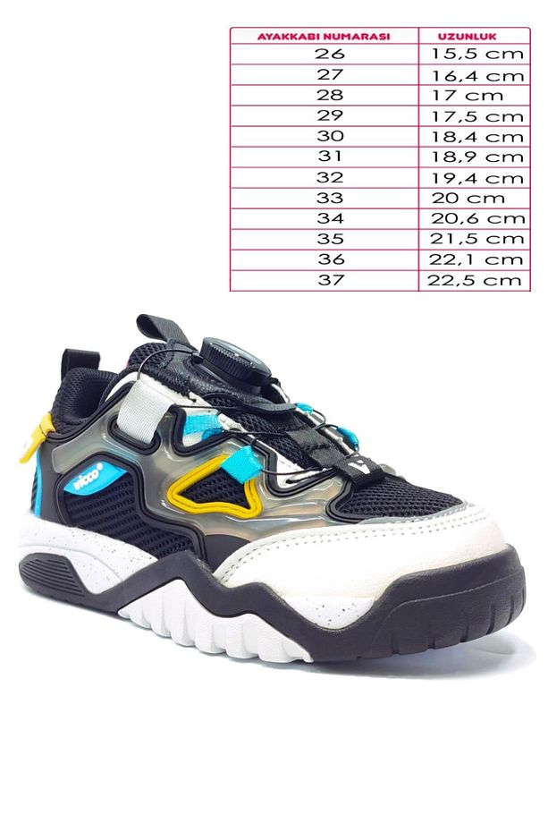 Modo Sneaker Akıllı Bağcık Günlük Çocuk Spor Ayakkabı Siyah - 2
