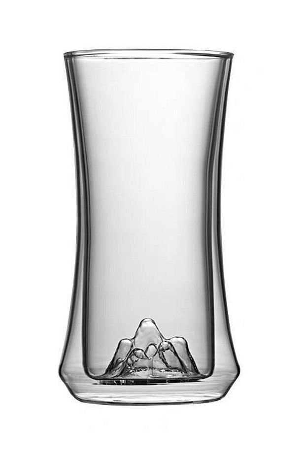 Çift Camlı Kokteyl Meşrubat Bardağı 300ml 2li Set 2li Cam Pipet - 4