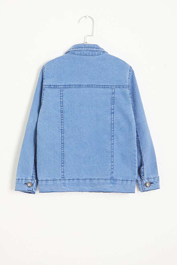 Blue Buttoned Boy's Jean Jacket 15525 - 5