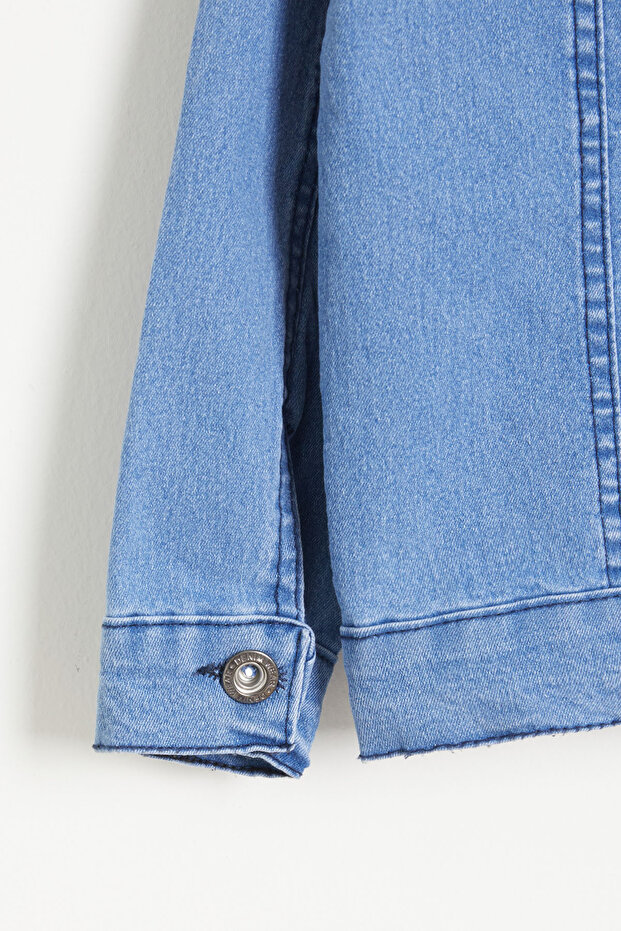 Blue Buttoned Boy's Jean Jacket 15525 - 3