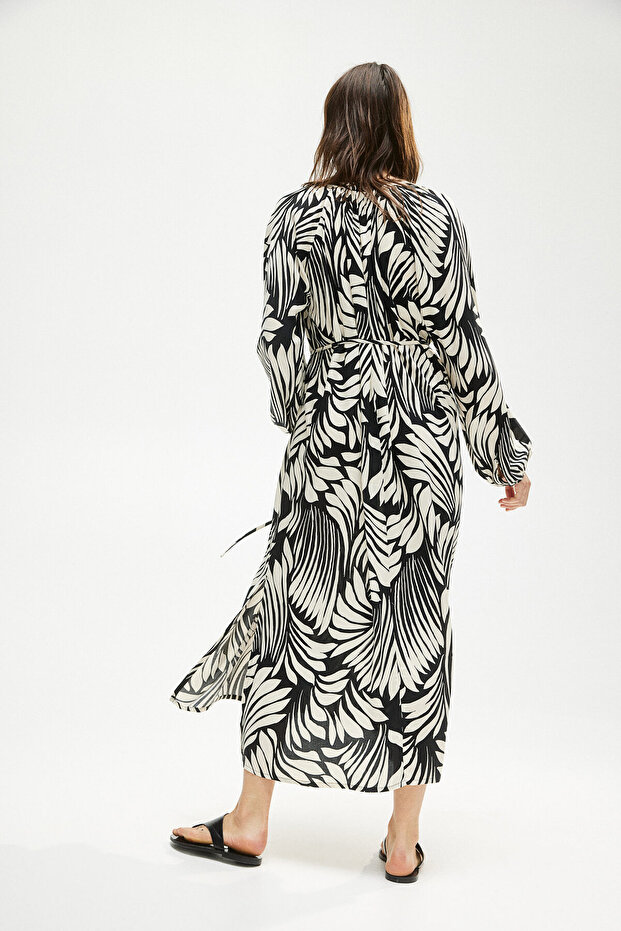 Balon Kollu Elbise - 6