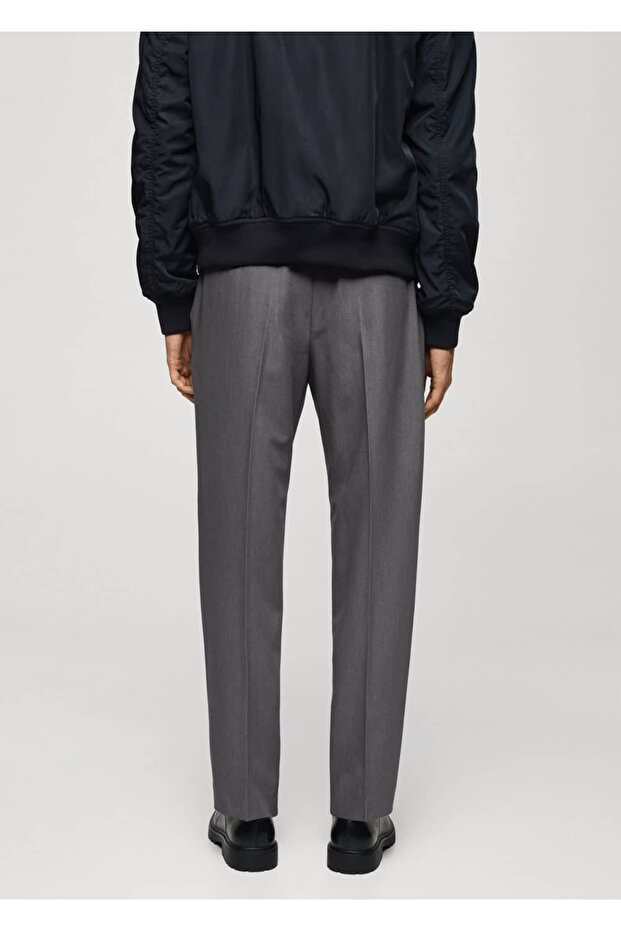 Regular fit akıcı pilili pantolon - 4