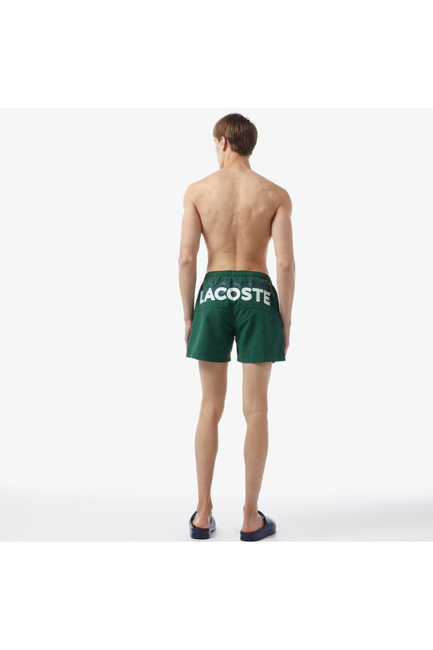 Erkek Baskılı Yeşil Mayo Şort - 2